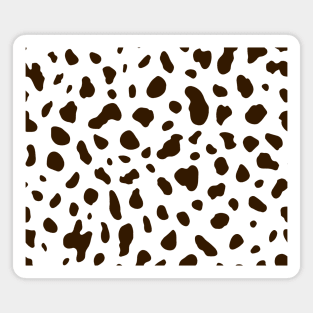 Brown and Black Pattern Art Magnet